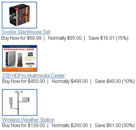trademe specials with portable hard drive 2 tb, weather station and dvd set
