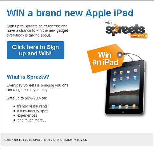 win a ipad